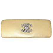 CHANEL Turnlock Hair Barrette Gold 62