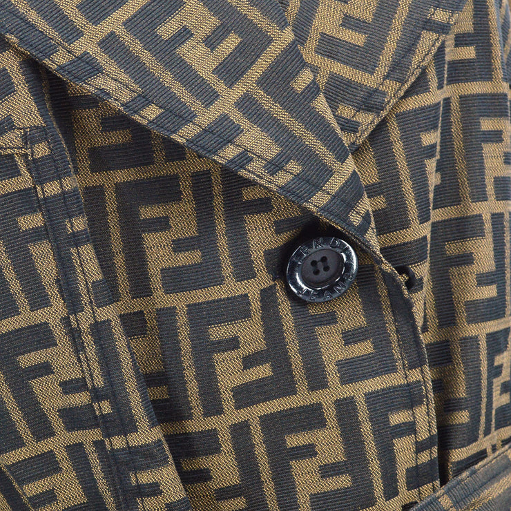 belted monogram jacket, FENDI