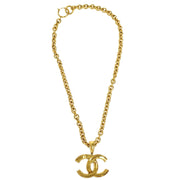 Chanel 1994 CC Gold Chain Pendant Necklace