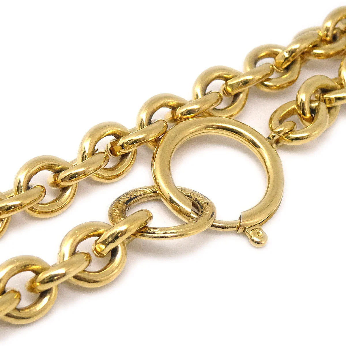 Chanel 1994 CC Gold Chain Pendant Necklace