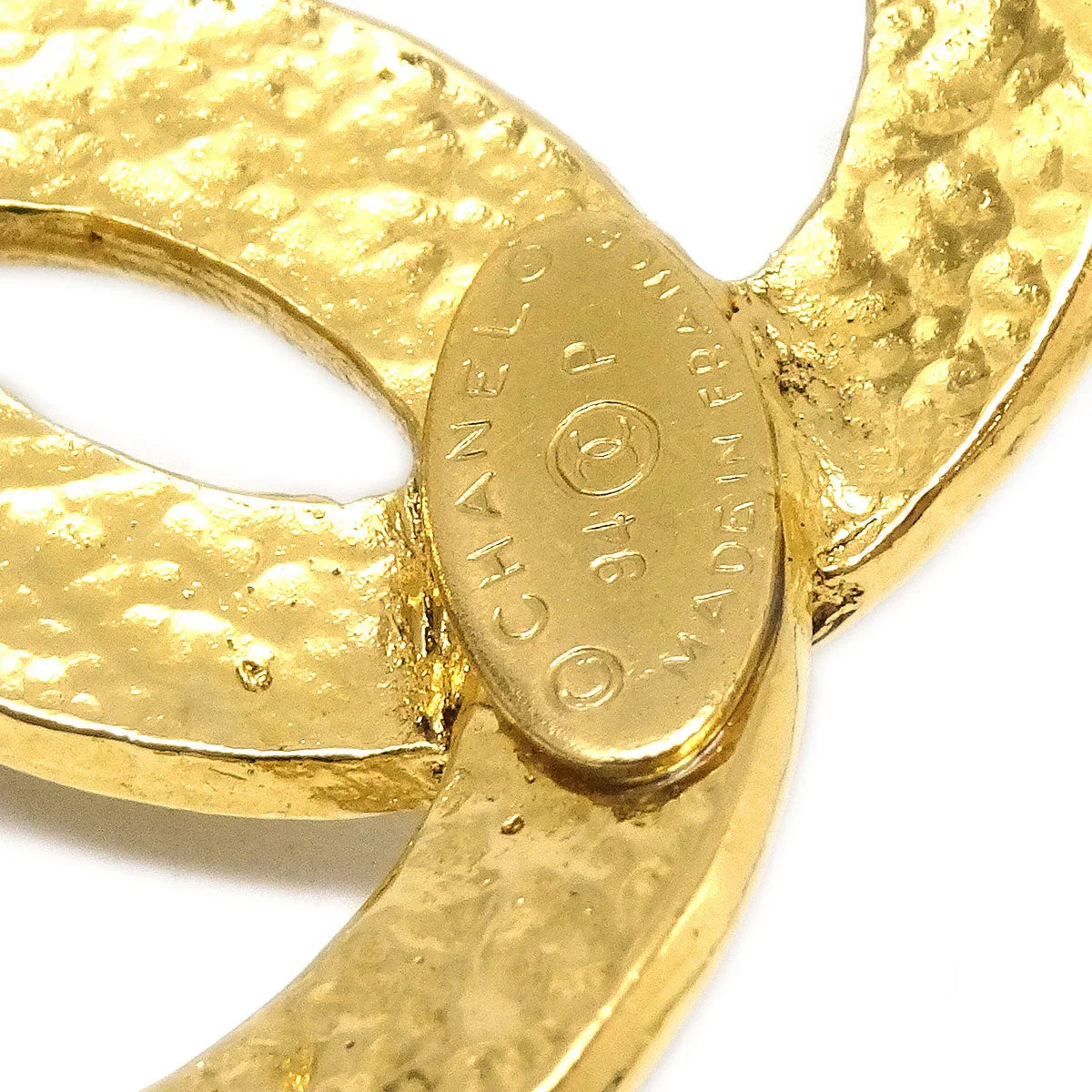 Chanel 1994 CC Gold Chain Pendant Necklace