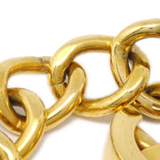 CHANEL 1996 Turnlock Gold Chain Bracelet 96P