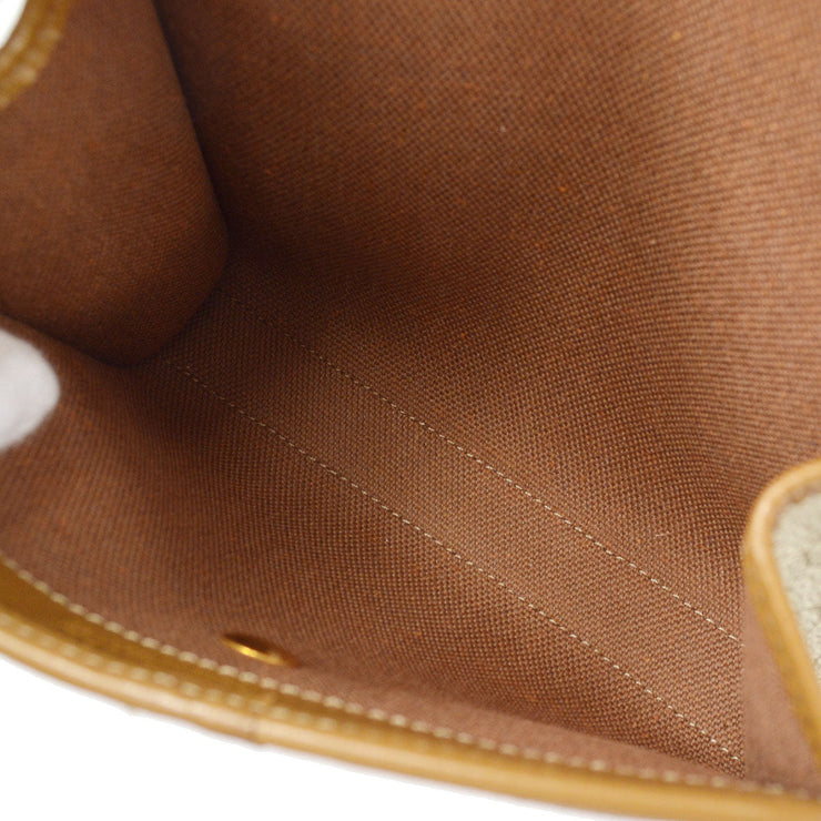 Christian Dior Honeycomb Clutch Bag Beige
