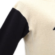CHANEL 1995 Fall shoe-motif cashmere jumper #42