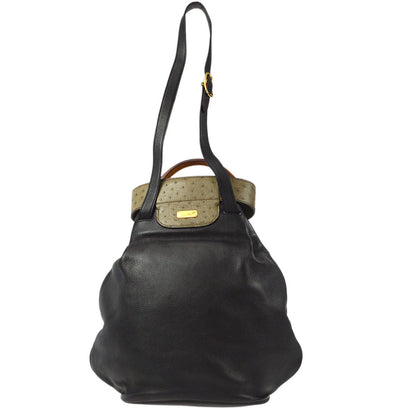 HERMES * 1988 SMAC Black Gulliver Ostrich