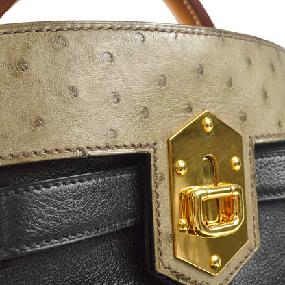 HERMES * 1988 SMAC Black Gulliver Ostrich