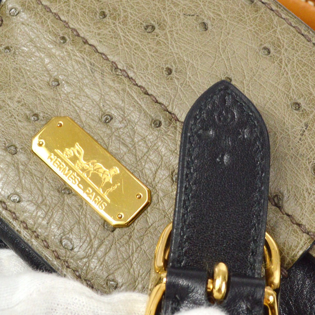 HERMES * 1988 SMAC Black Gulliver Ostrich