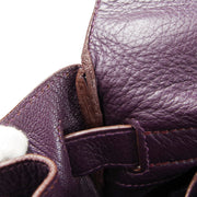 HERMES 2009 SHOULDER KELLY FRINGE Clemence Raisin