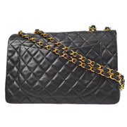 CHANEL 1994-1996 Classic Flap Maxi Black Lambskin