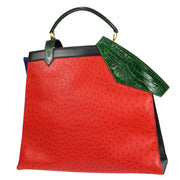 HERMES * 1998 HIMALAYA Red Ostrich