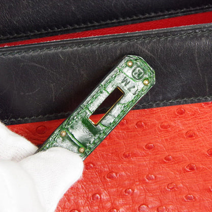 HERMES * 1998 HIMALAYA Red Ostrich