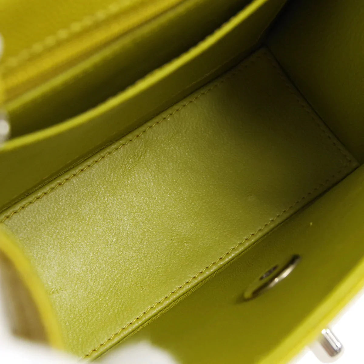CHANEL * 1997-1999 Classic Square Flap 17 Green Caviar