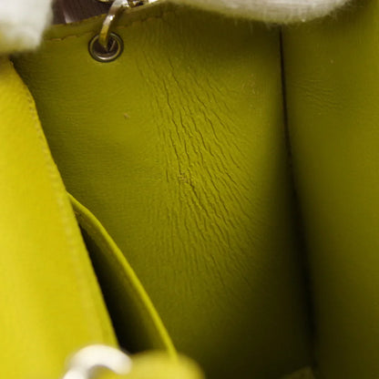 CHANEL * 1997-1999 Classic Square Flap 17 Green Caviar