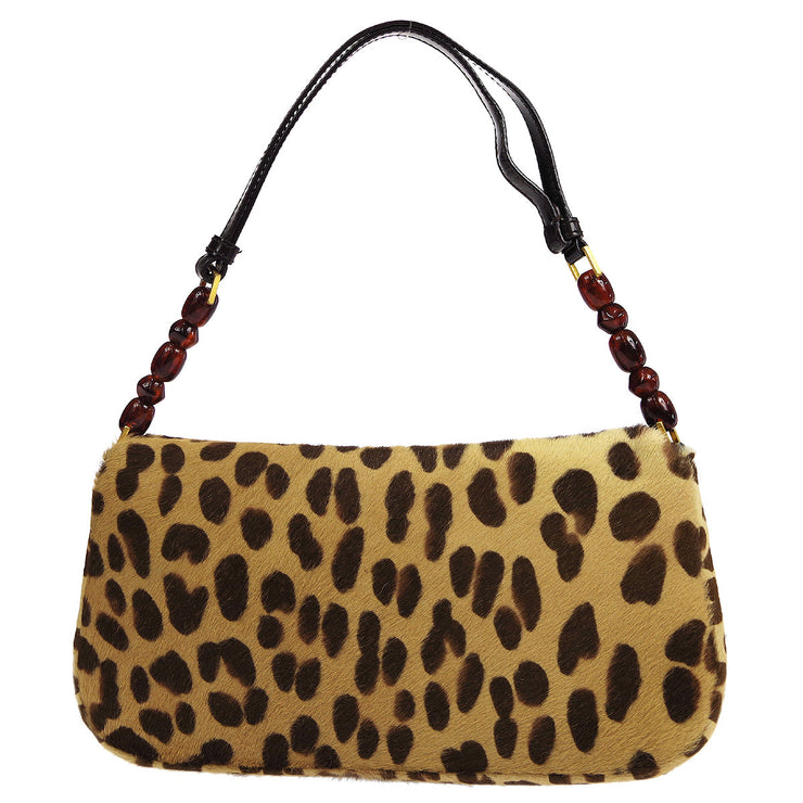 Christian Dior * 2000 Malice Pearl Leopard Handbag