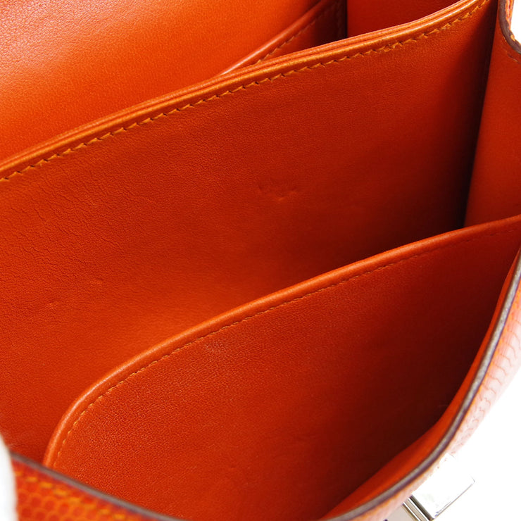 HERMES * 2006 CONSTANCE 18 Orange Lizard
