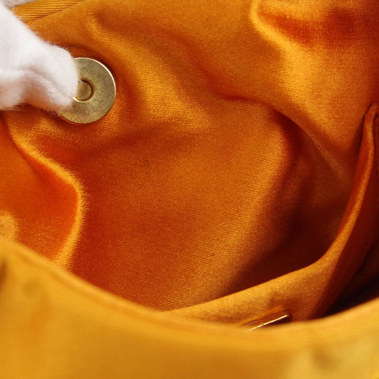 PRADA * 24 Hobo Bag Orange Nylon