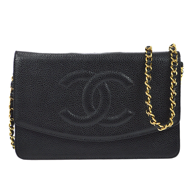 wallet on chain chanel white bag