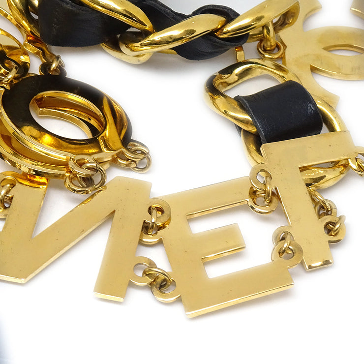 CHANEL 1993 Spring COCO Gold Chain Belt 93P