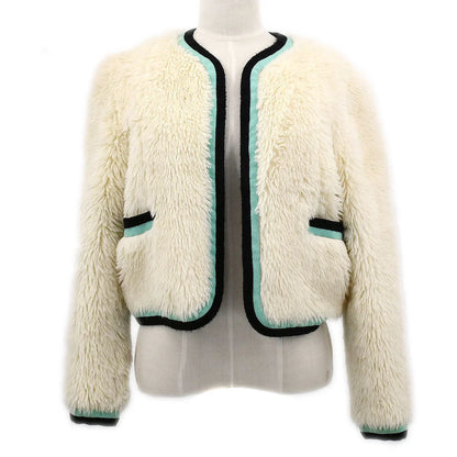 Chanel Fall 1994 logo collarless jacket
