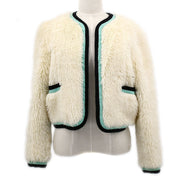 CHANEL 1994 Fall logo-embroidered collarless jacket