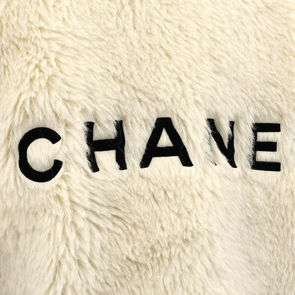 Chanel Fall 1994 logo collarless jacket
