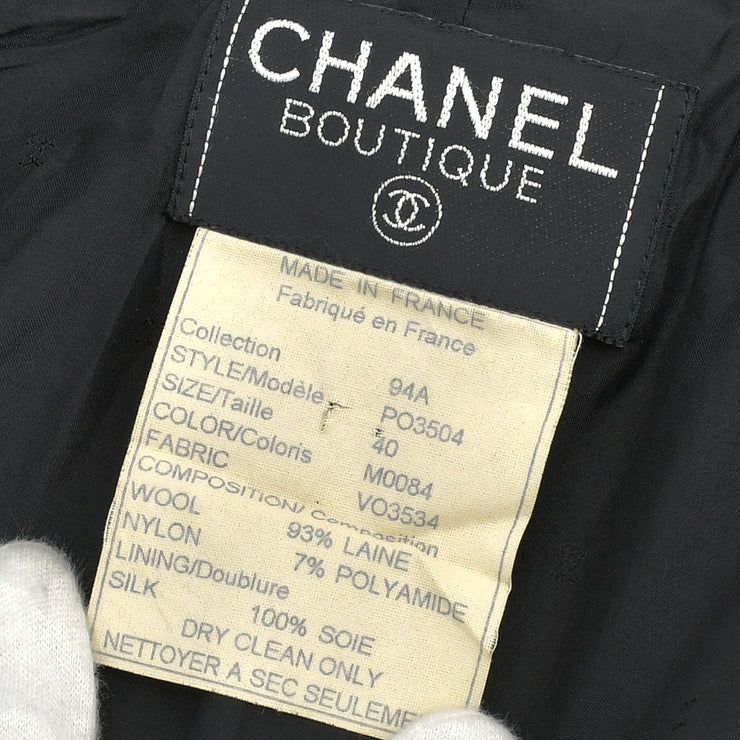 CHANEL 1994 Fall single-breasted bouclé jacket #40
