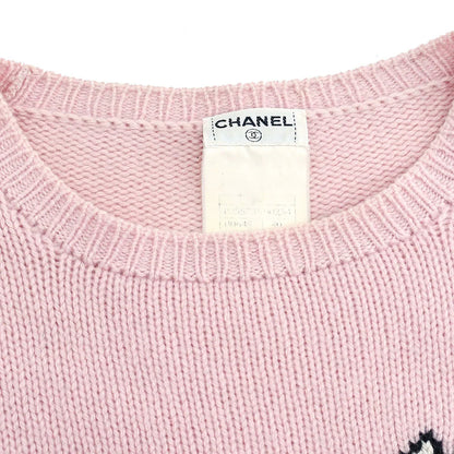 Chanel 1995 Fall shoe-motif cashmere jumper #40