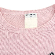 Chanel 1995 Fall shoe-motif cashmere jumper #40