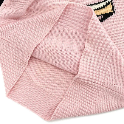 Chanel 1995 Fall shoe-motif cashmere jumper #40
