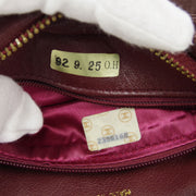 CHANEL 1991-1994 Pocket Camera Bag Mini Bordeaux Lambskin