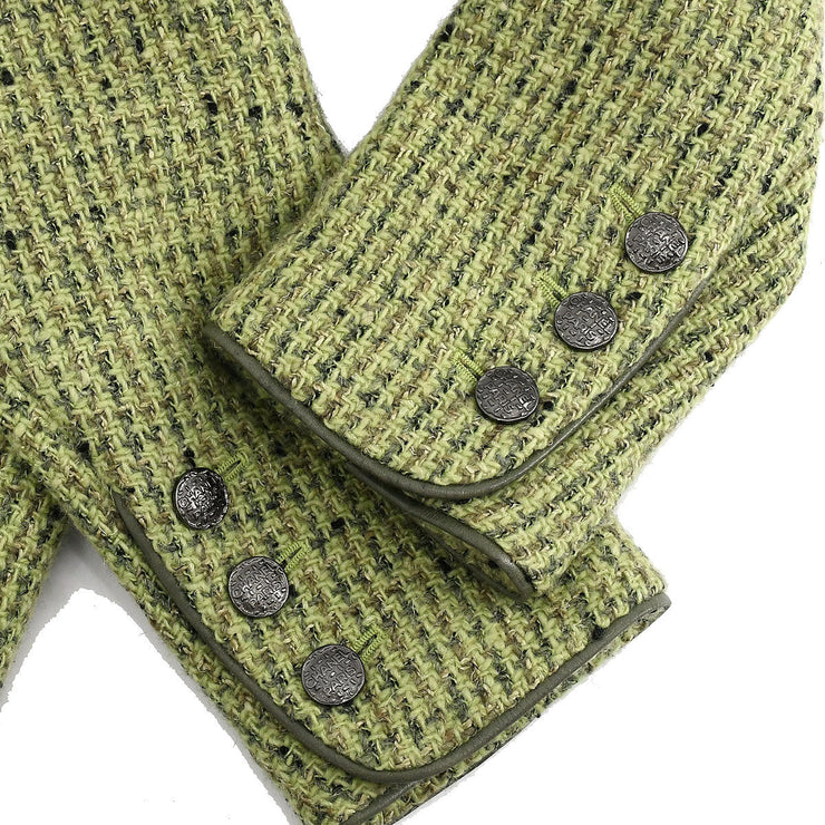 CHANEL 1997 Fall single-breasted tweed jacket #34