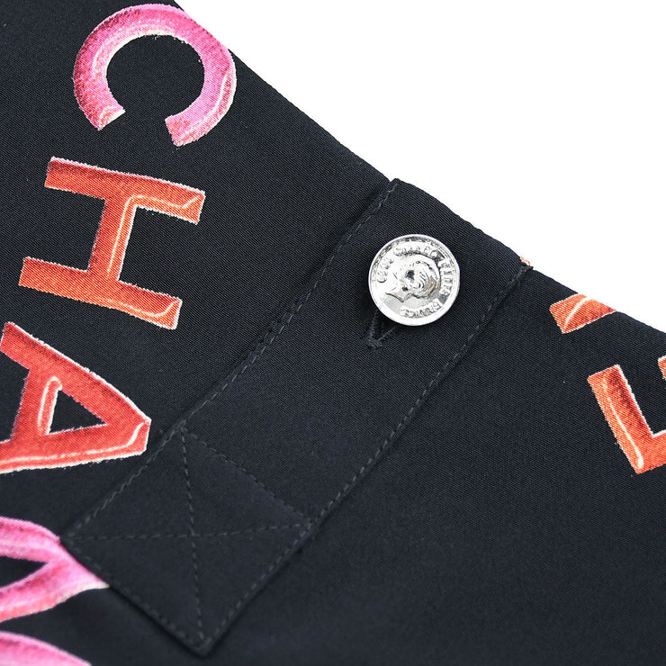 Chanel 1996春季徽标印刷无袖丝绸上衣＃42