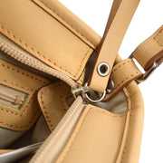 BURBERRY Striped Handbag Beige