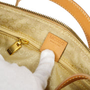 CELINE C Macadam Handbag Beige