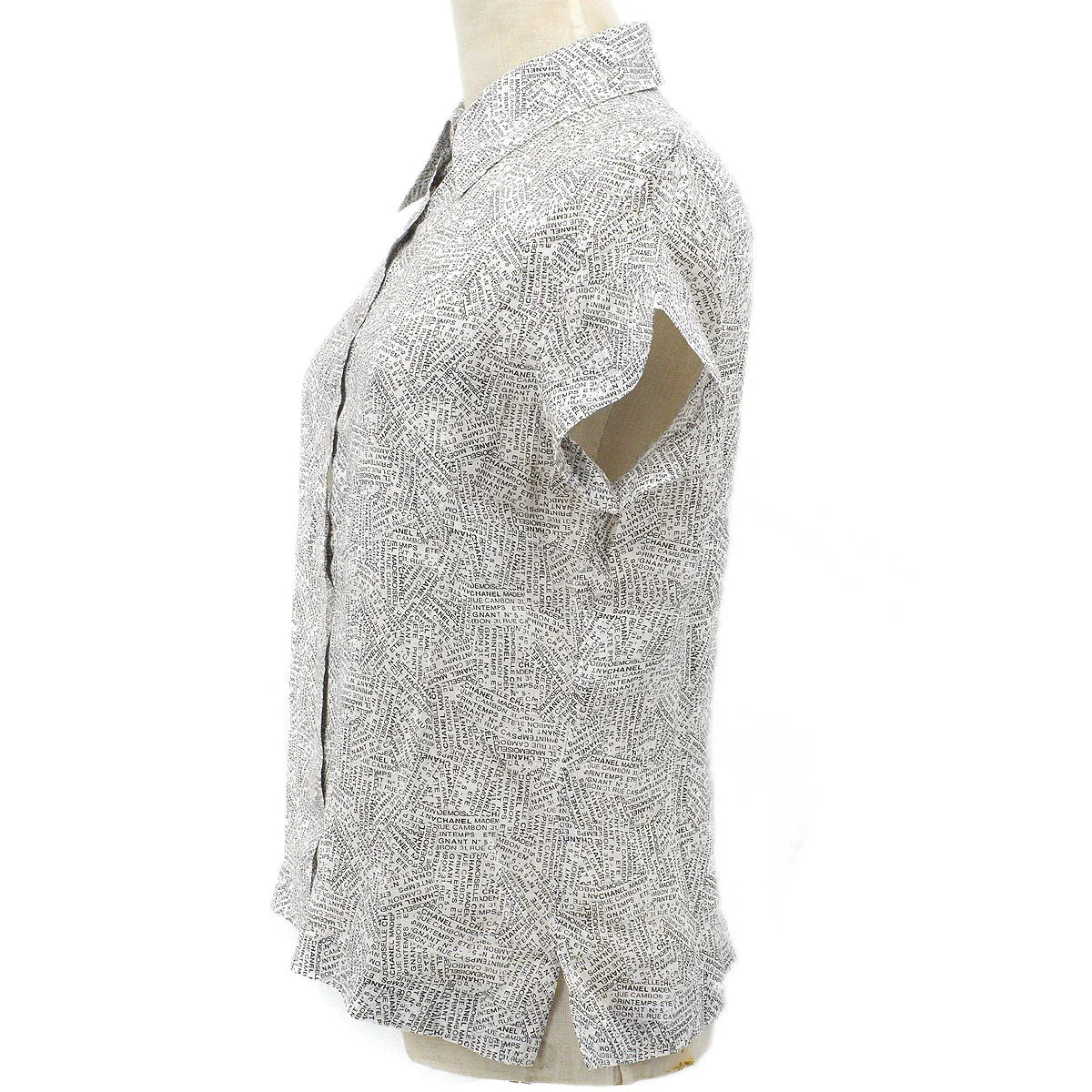 Chanel 1999 Spring Rue Cambon print shirt #38