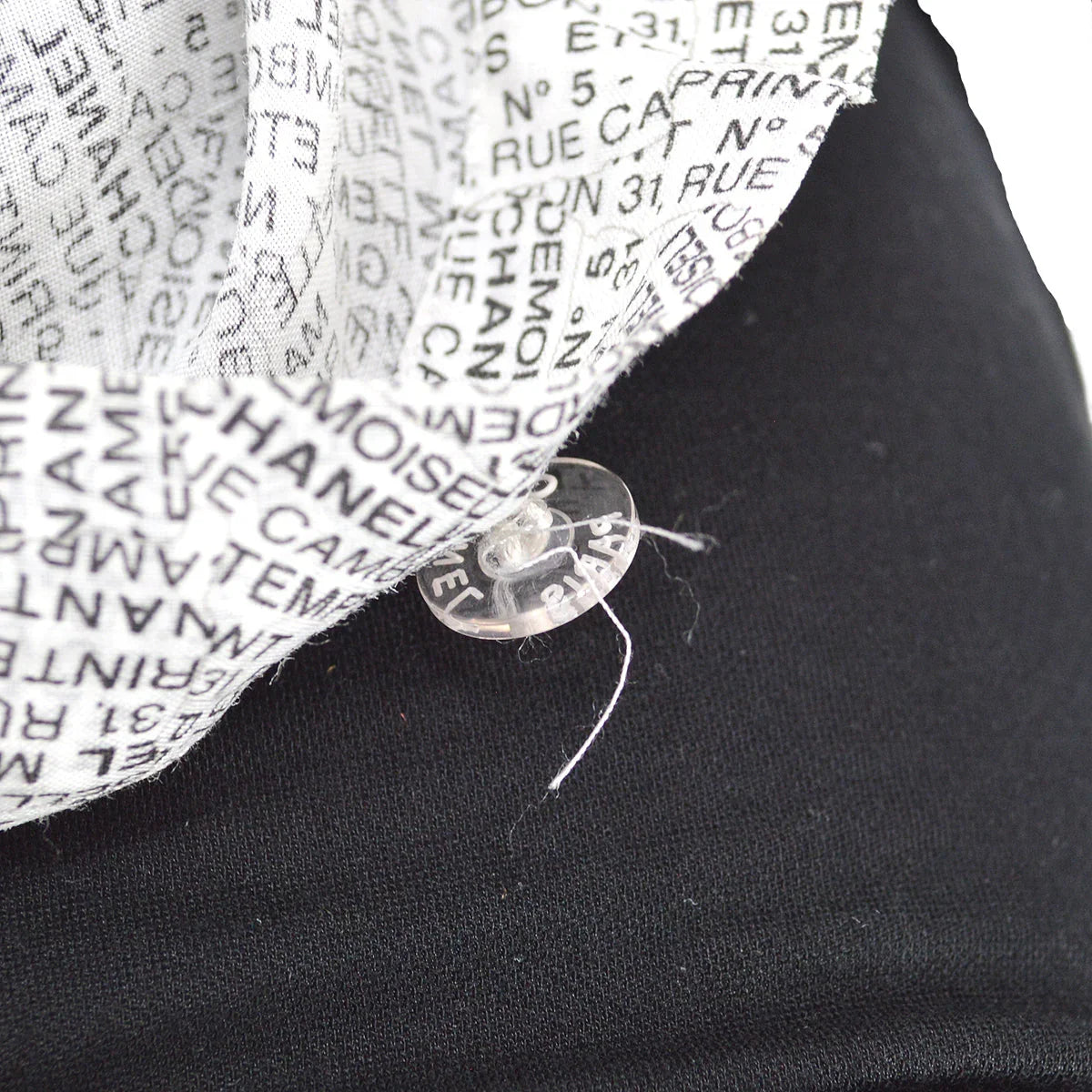 Chanel 1999 Spring Rue Cambon print shirt #38