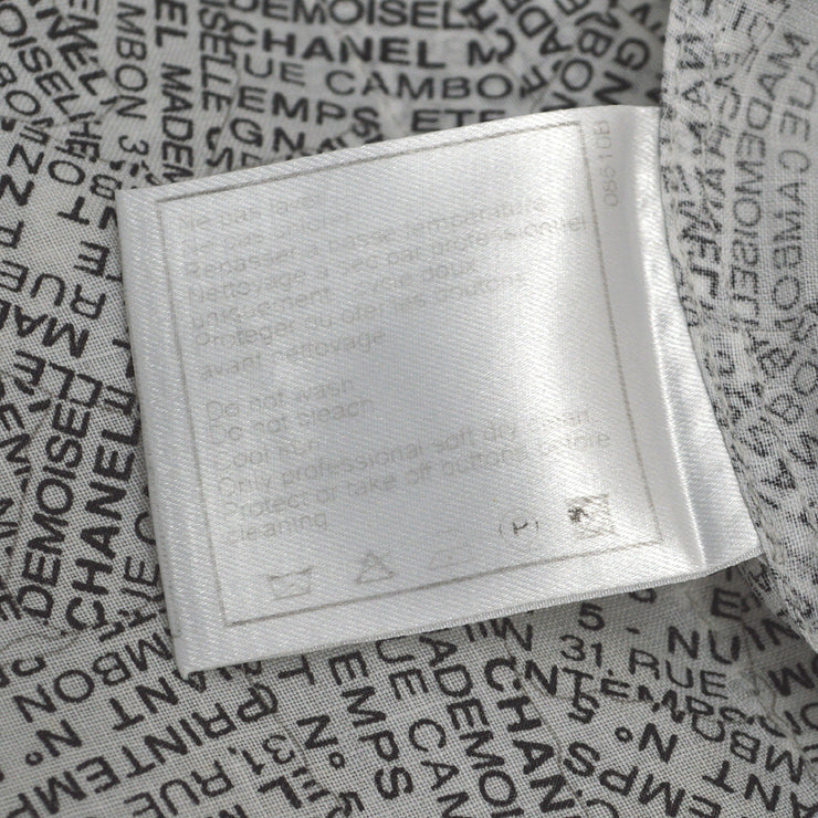 Chanel 1999春季Rue Cambon Print衬衫＃38