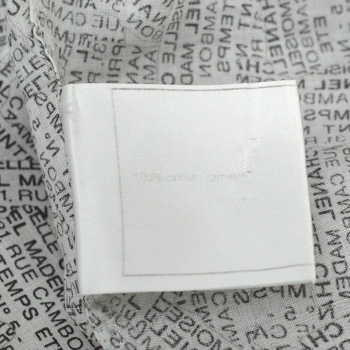 Chanel 1999 Spring Rue Cambon print shirt #38