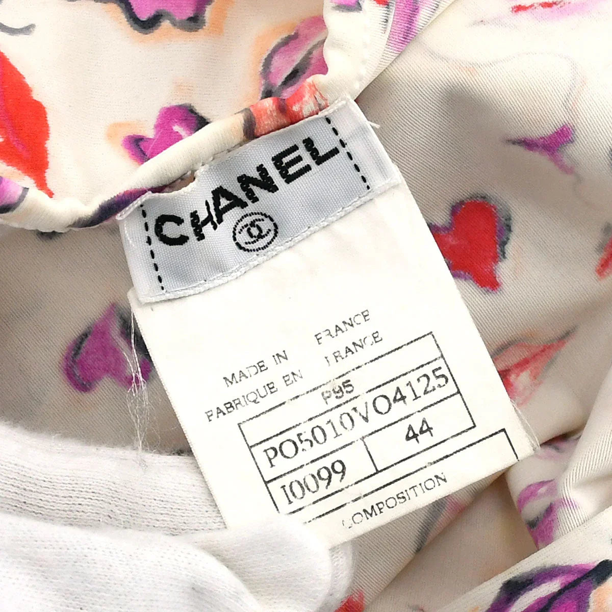 Chanel 1995 Spring Lip Print Cropped Top #44