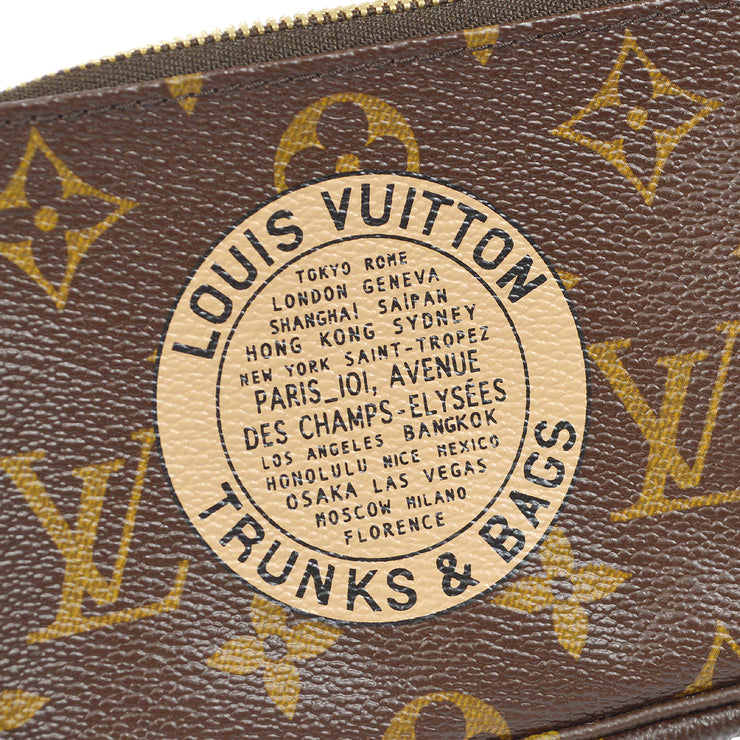 LOUIS VUITTON Monogram Complice Trunks and Bags Mini Pochette Accessories  Beige 1252695