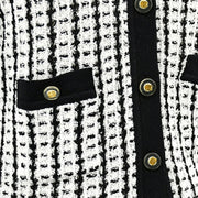 Chanel 1997 Spring Shortleeved Tweed Cardigan＃42