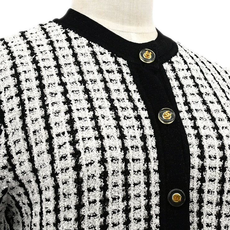 Chanel 1997 Spring short-sleeved tweed cardigan #42