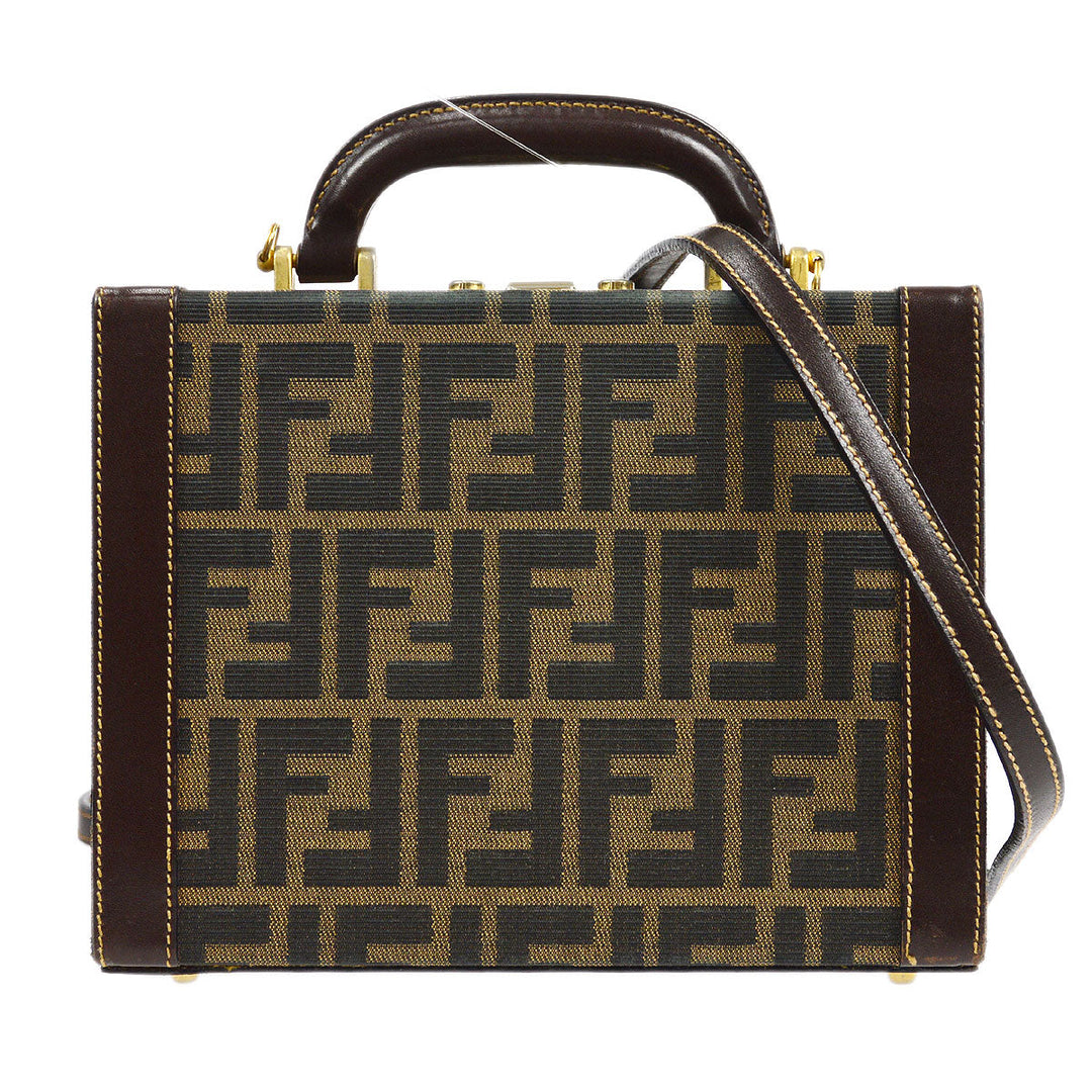 Fendi Zucca 2way Vanity Handbag Brown – AMORE Vintage Tokyo