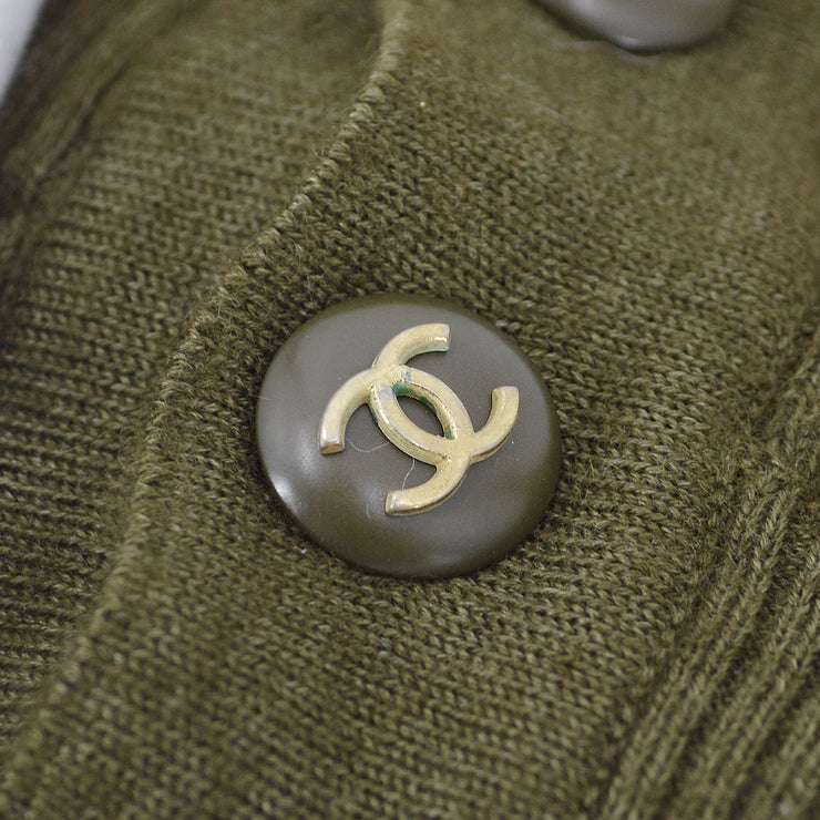 CHANEL 1994 Fall CC-button rib-knit top #34