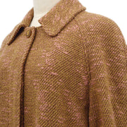 CHANEL 1996 Fall CC-buttons knee-length tweed coat #36