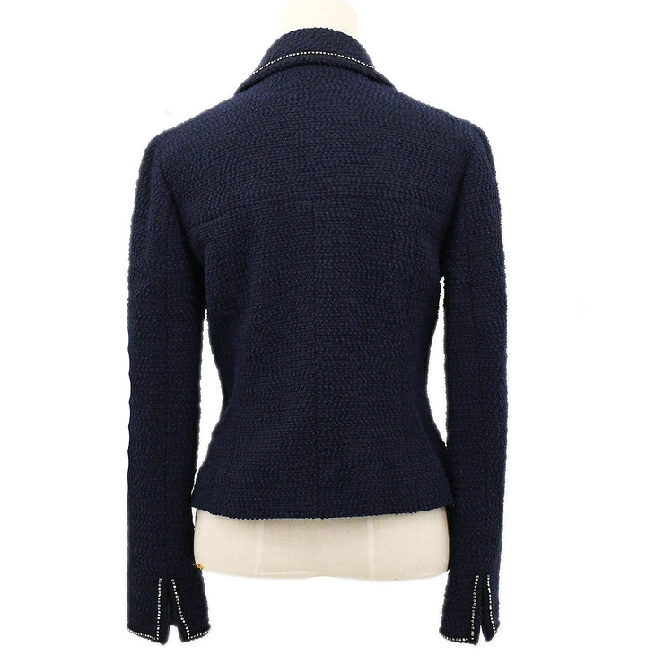 CHANEL 2000 Fall off-center fastening tweed jacket #40 – AMORE