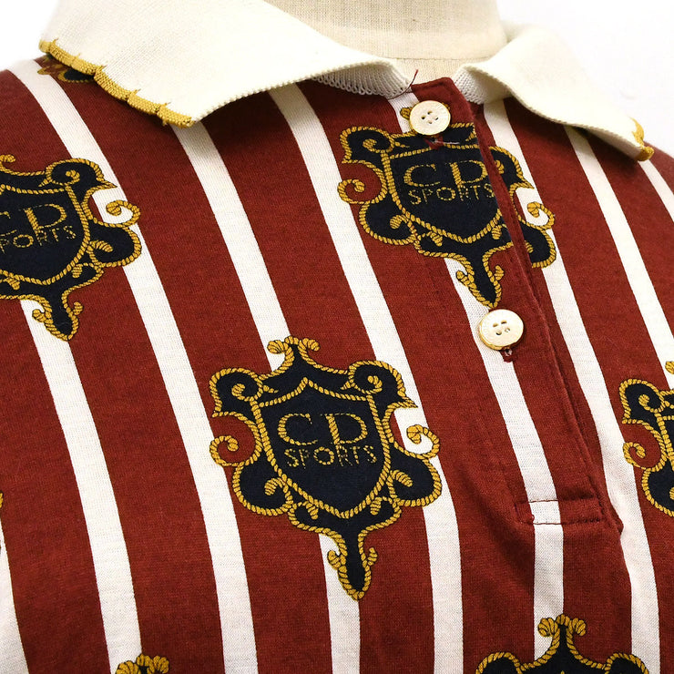 Christian Dior 1990s Sports coat of arms logo polo shirt #M