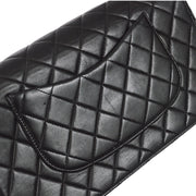 Chanel 1991-1994 Classic Flap Handbag Medium Black Lambskin