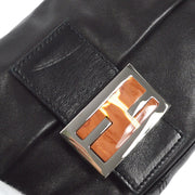 FENDI 2000s Baguette Medium Black Napa leather