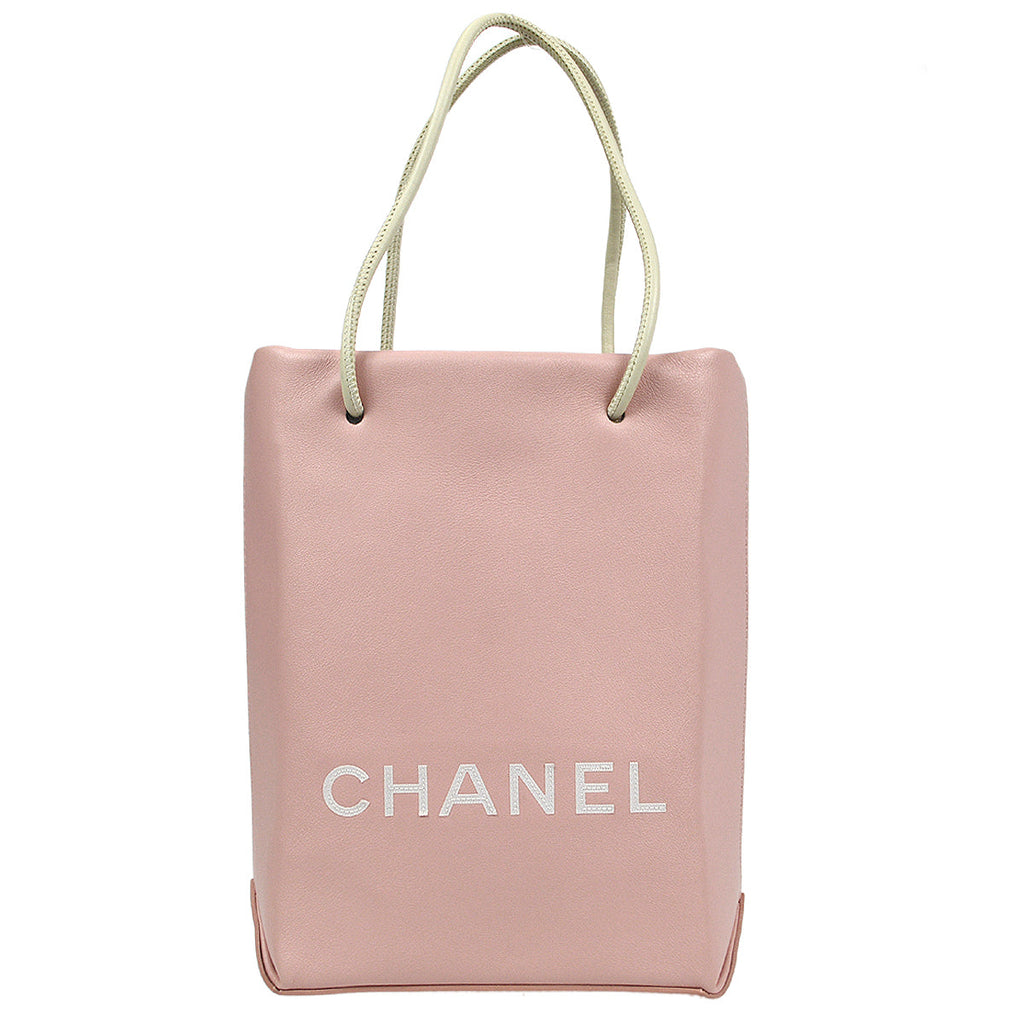 Chanel 1989-1991 * Essential Tote Bag Pink White Calfskin – AMORE
